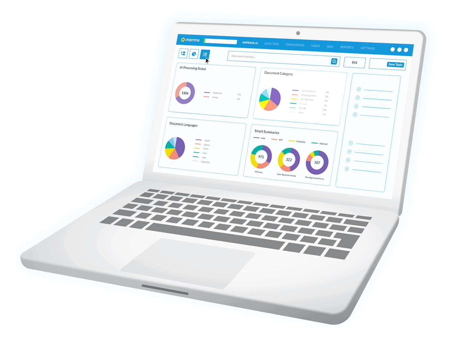 data room Laptop graphic