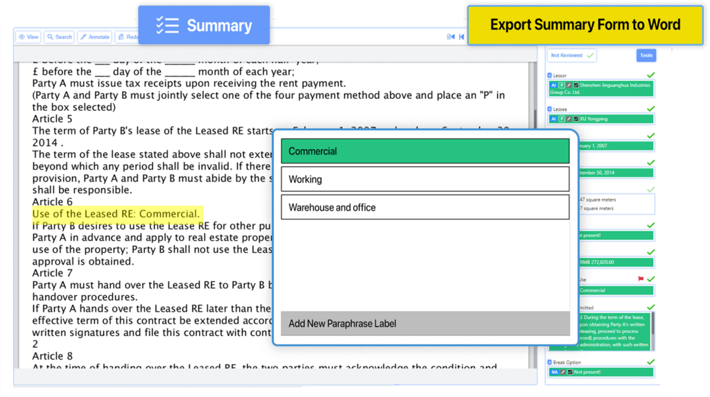 Smart Summary form image